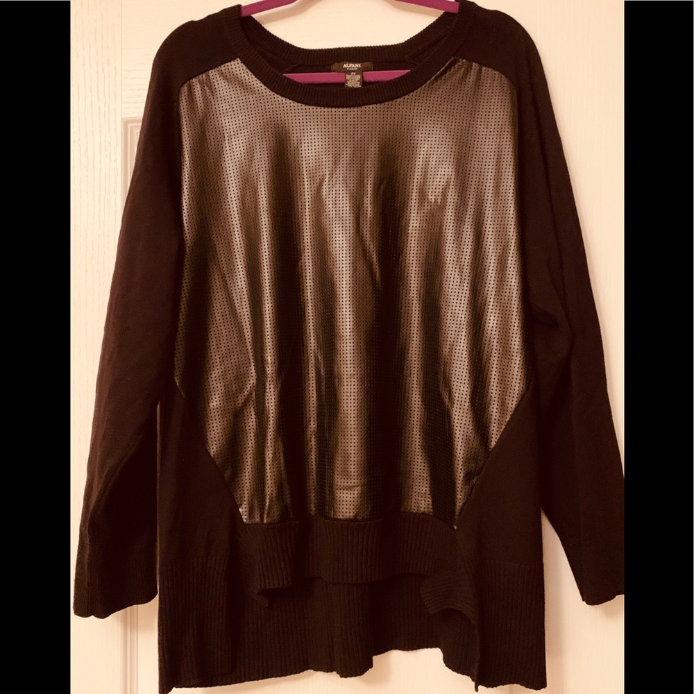 Alfani black long sleeve sweater